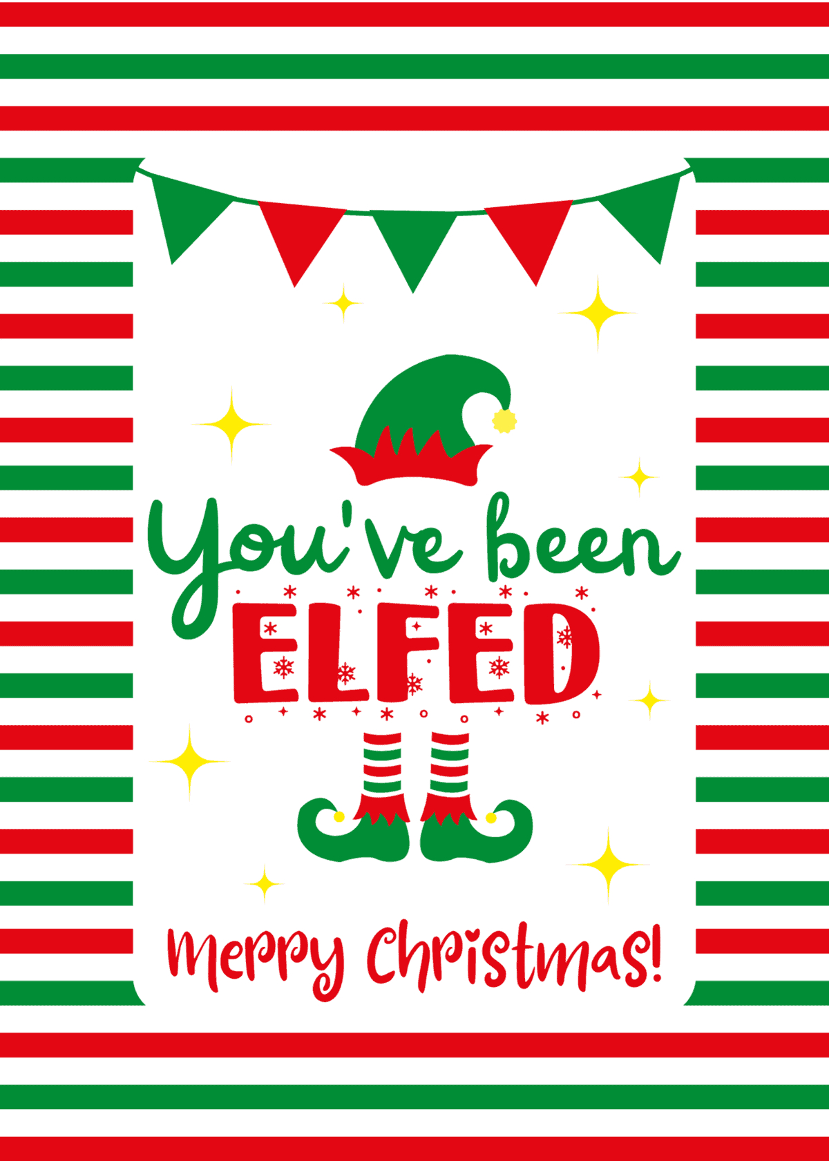 You&amp;#039;Ve Been Elfed Free Printables - Prudent Penny Pincher throughout I Ve Been Elfed Free Printable