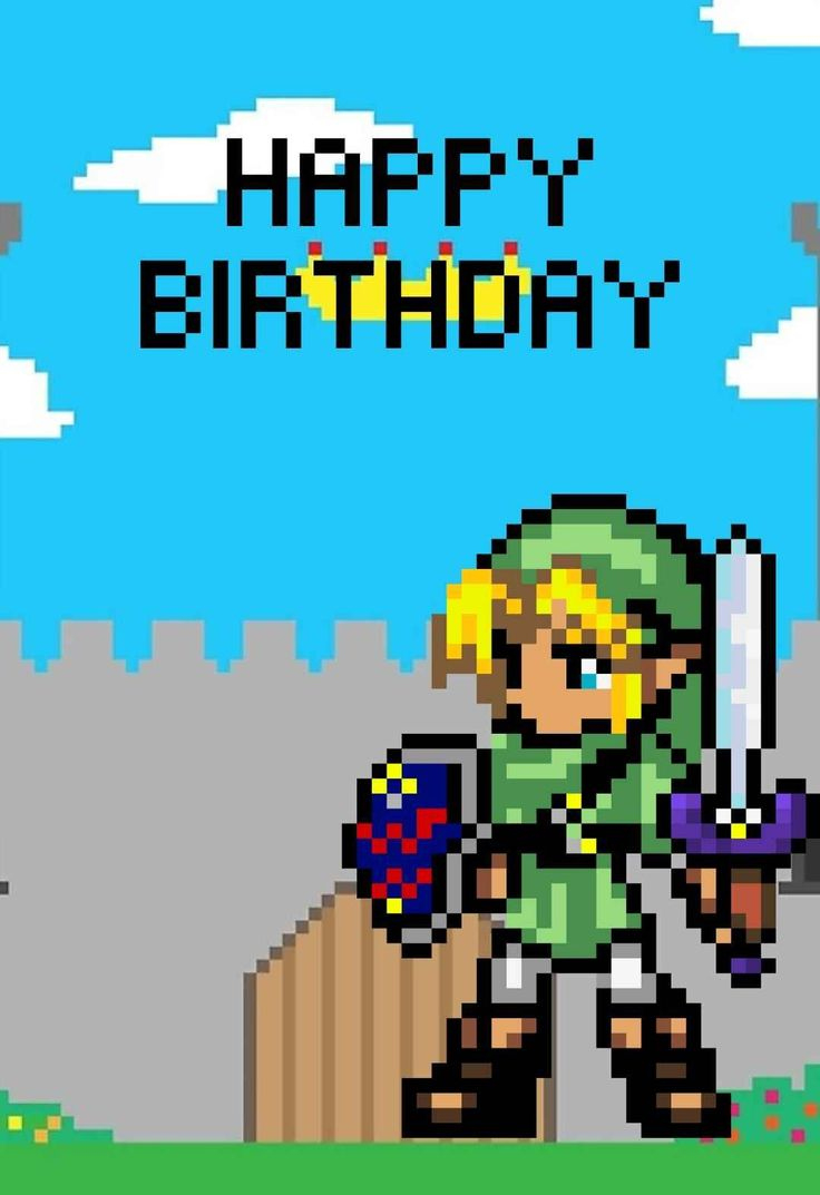 Zelda Printable Birthday Cards — Printbirthday.cards inside Legend of Zelda Birthday Card Printable Free