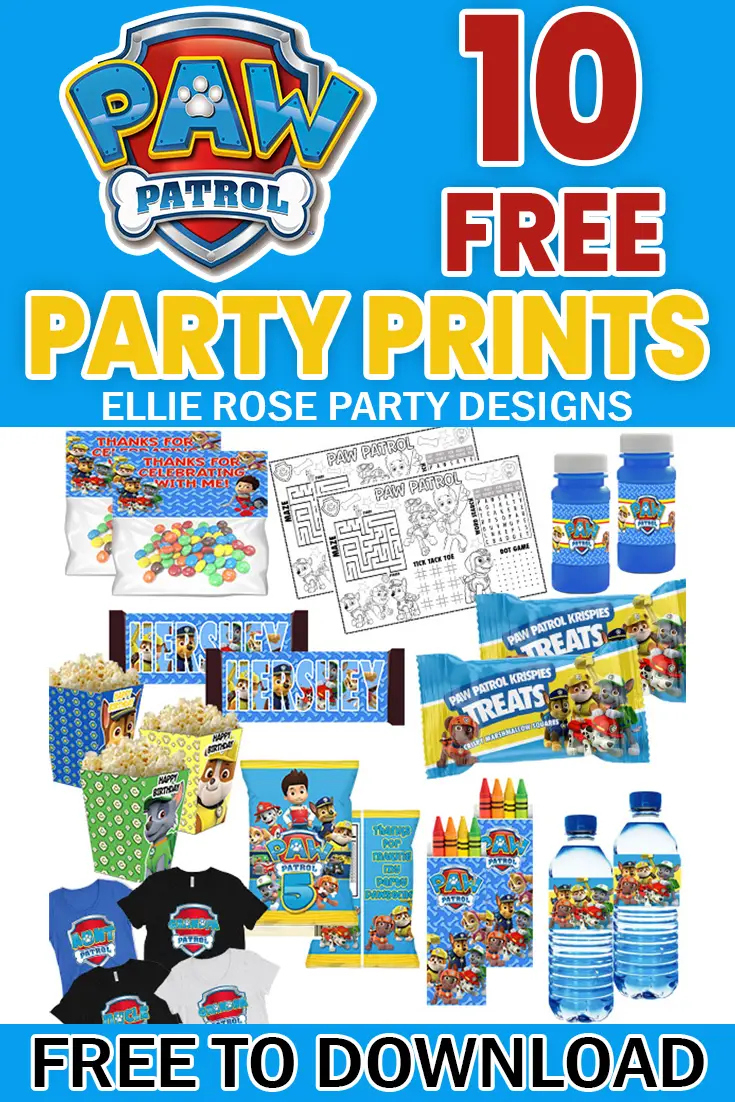10 Paw Patrol Birthday Printables For An Awesome Party! within Free Paw Patrol Birthday Printables
