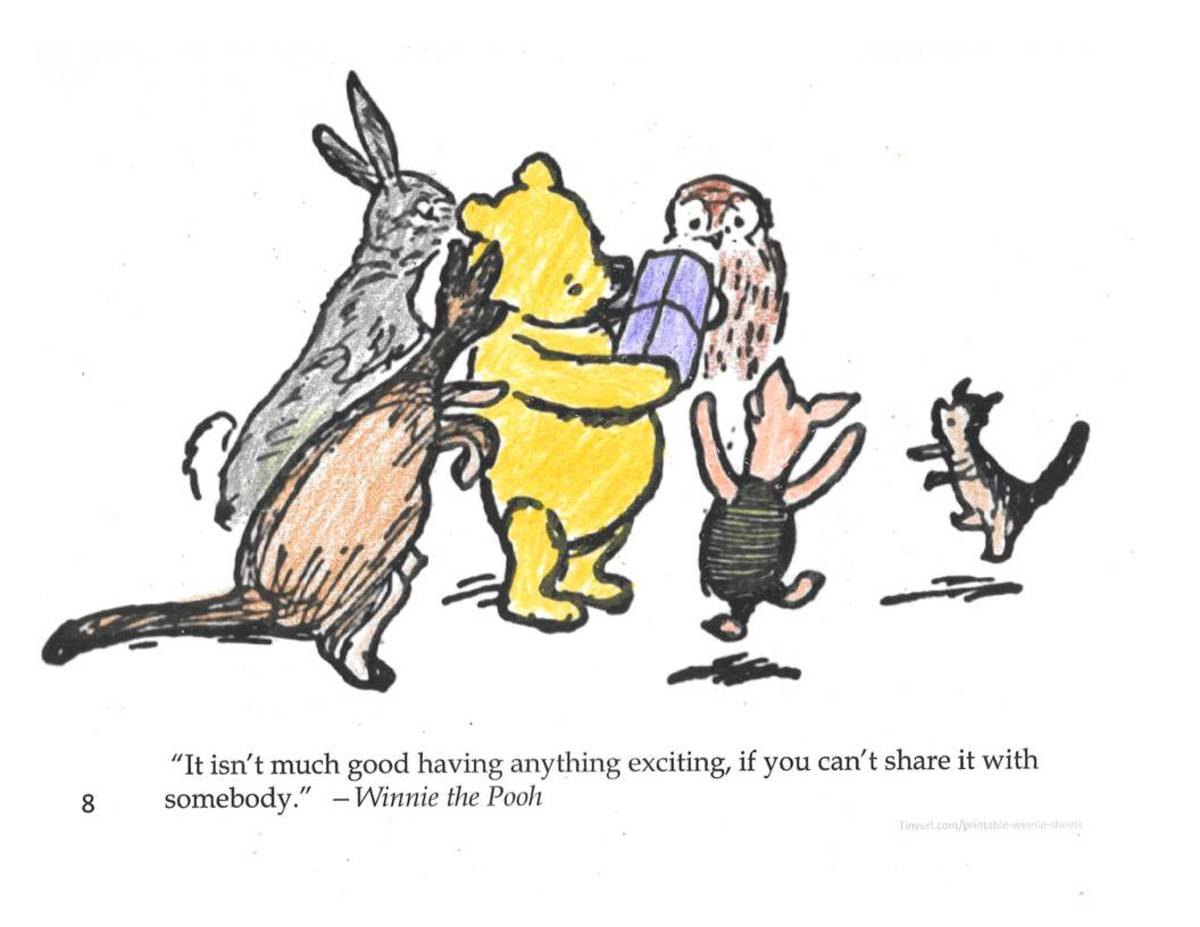 10 Printable Classic Winnie The Pooh Coloring Sheets - Hubpages intended for Classic Winnie The Pooh Printables Free