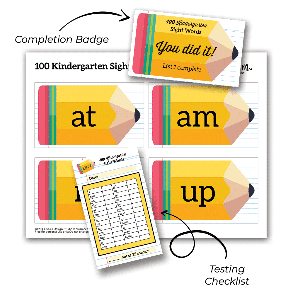 100 Kindergarten Sight Words Printable Flash Cards - Paris Corporation in Free Printable Sight Words Flash Cards For Kindergarten