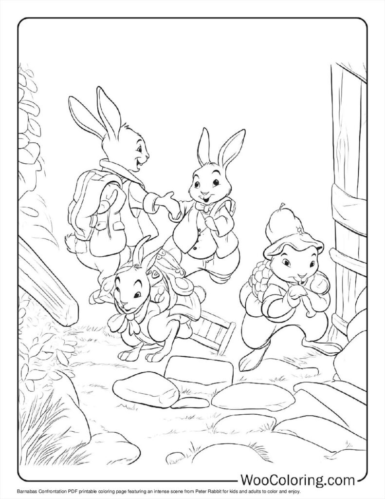 100+ Peter Rabbit Coloring Pages (Free Pdf To Print) | Woo Coloring for Peter Rabbit Free Printables