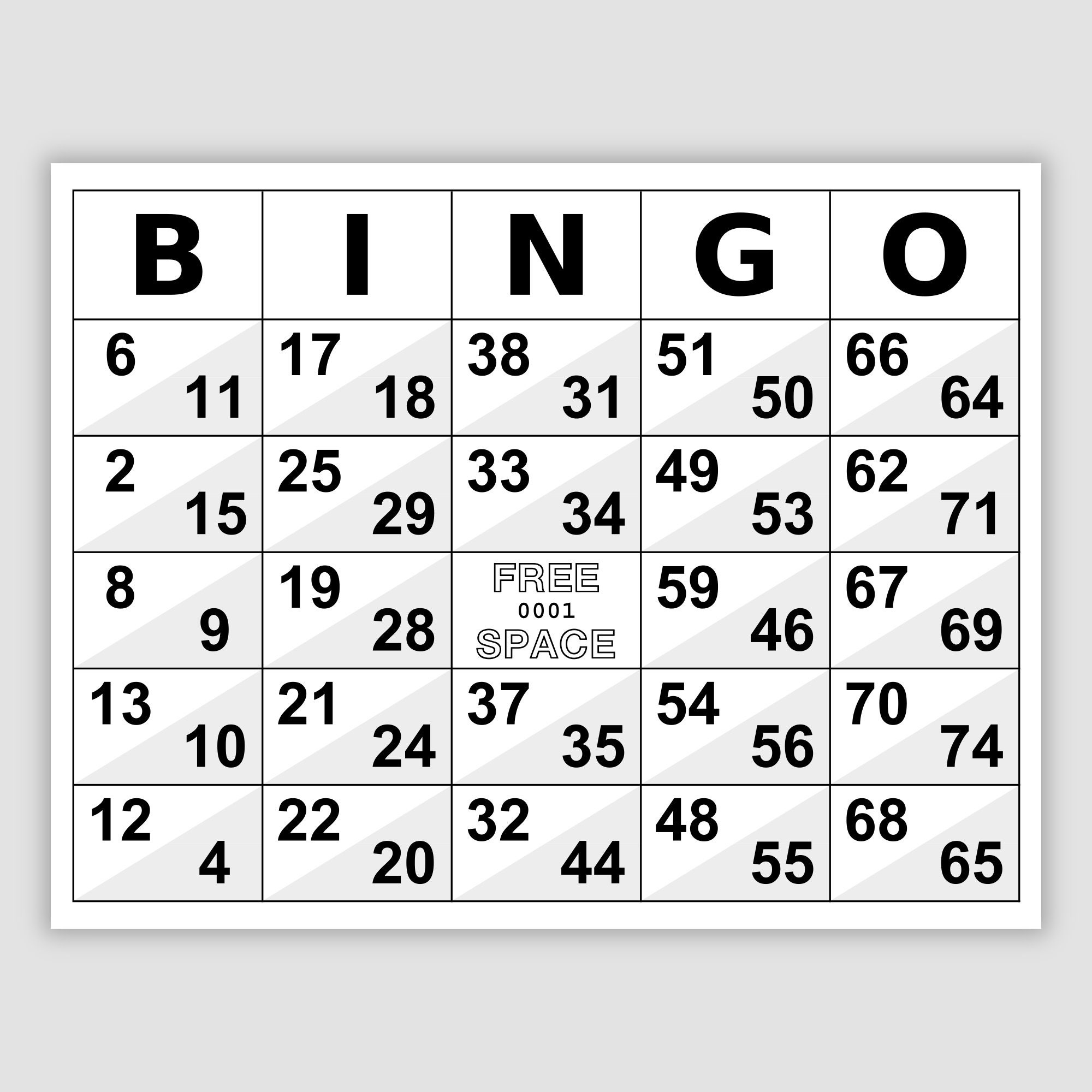 1000 Double Bingo Cards Pdf Download, 1, 2, And 4 Per Page inside Double Action Bingo Cards