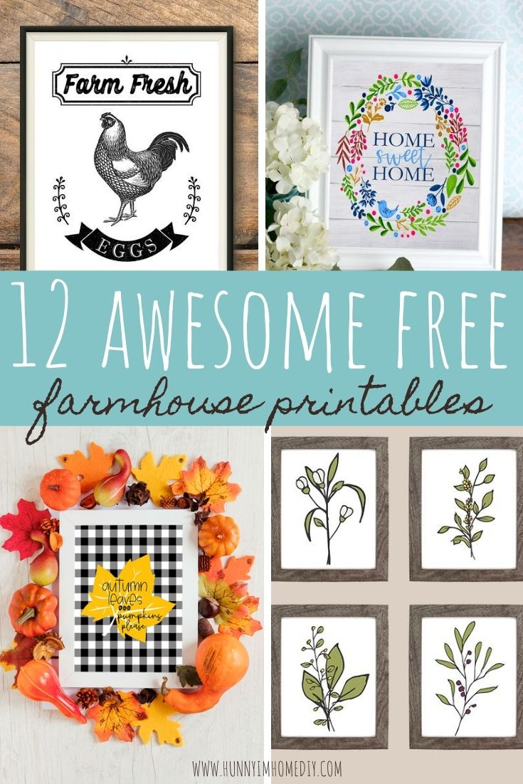 12 Amazing Free Farmhouse Printables | intended for Free Farmhouse Printables