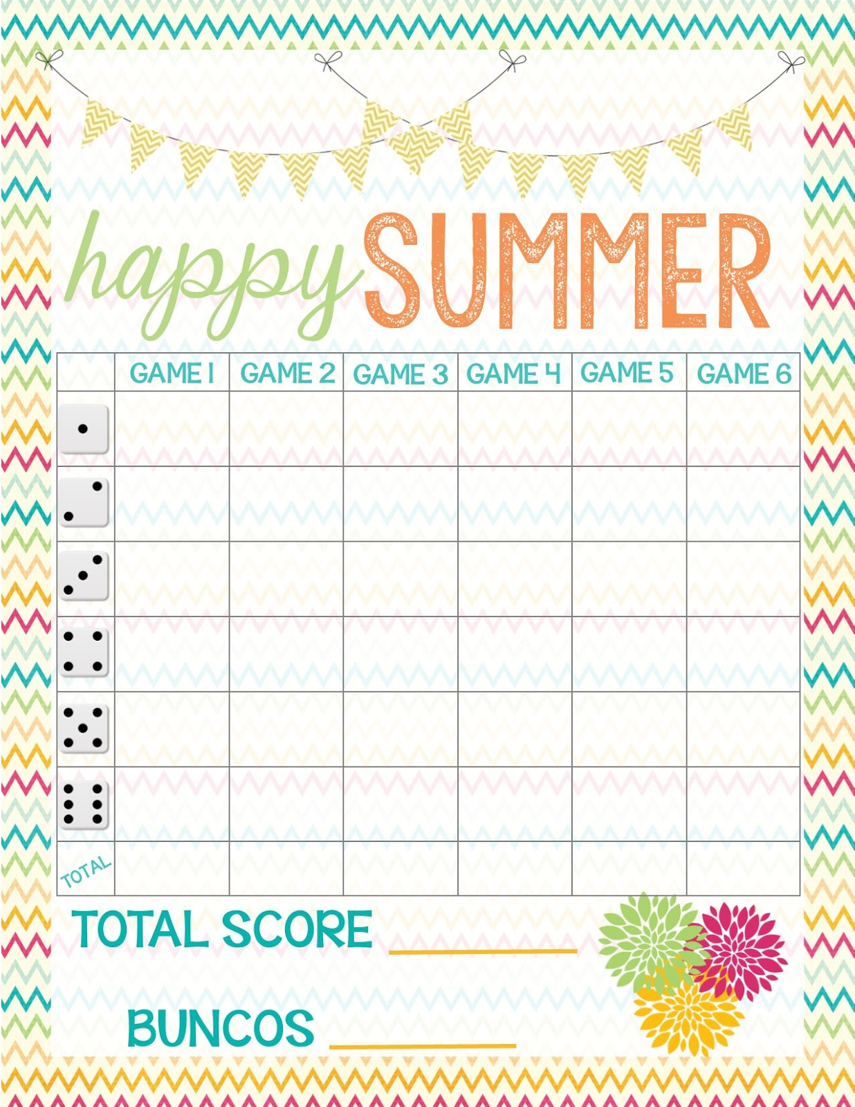 12 Best Bunco Score Sheets Ideas | Bunco Score Sheets, Bunco with Free Printable Bunco Score Sheets Summer