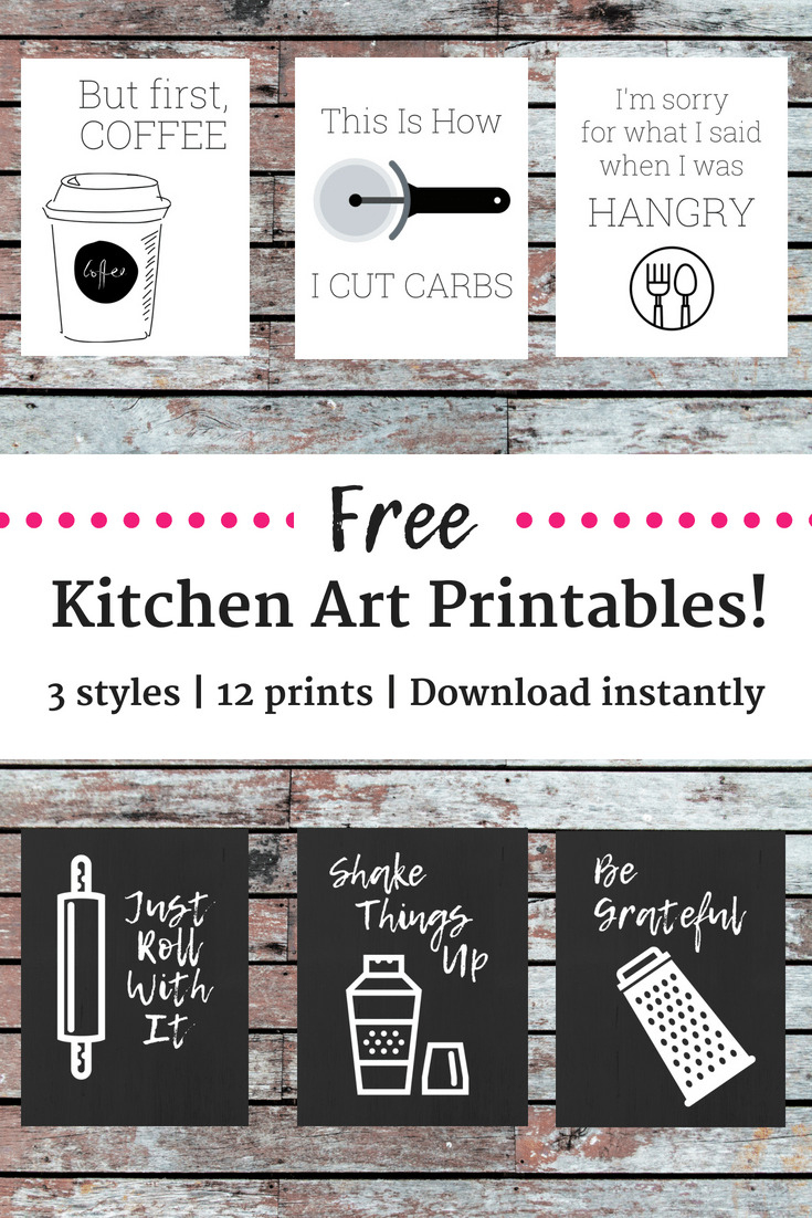12 Free Kitchen Printables! - Snacking In Sneakers pertaining to Kitchen Printables Free to Download