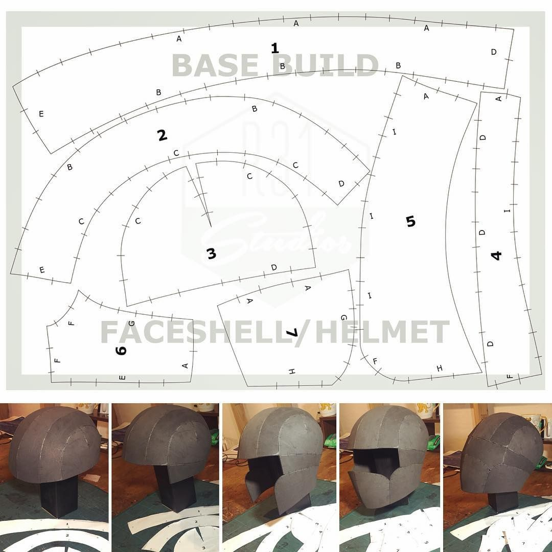 13 Free Foam Templates Ideas intended for Printable Free Foam Helmet Template