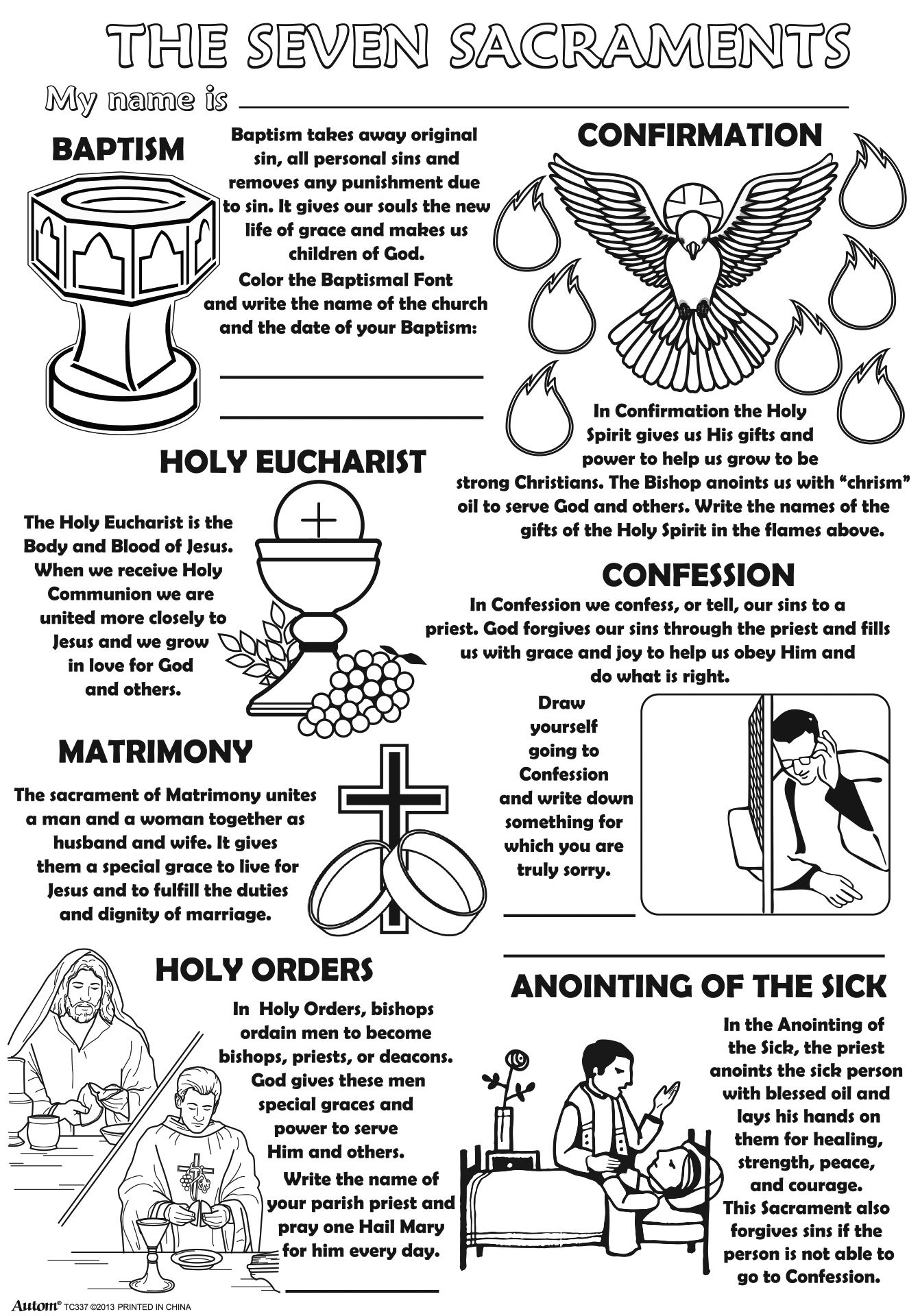 13 Sacraments Ideas | Sacrament, Catholic Teaching, Seven Sacraments inside Free Printable 7 Sacraments Worksheet