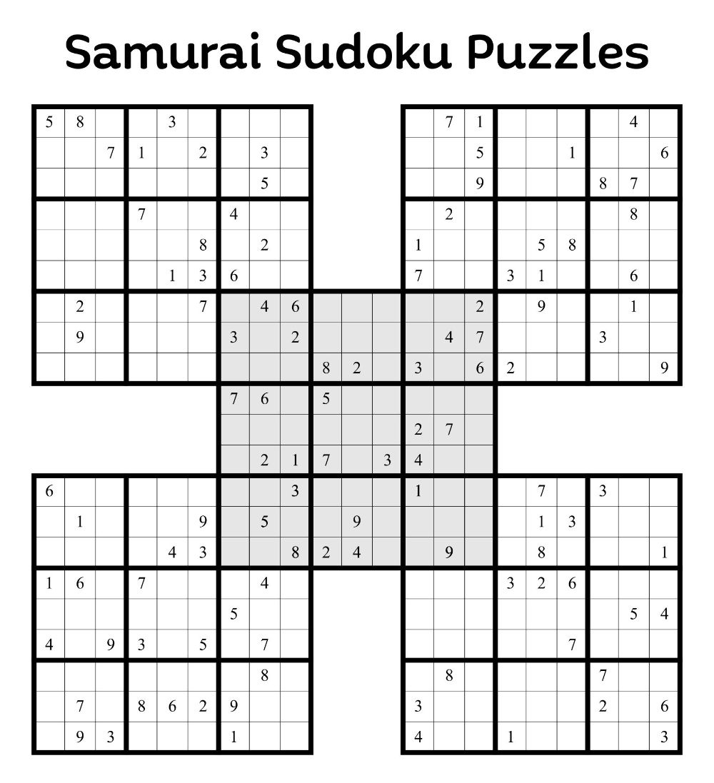 16 Sudoku - 10 Free Pdf Printables | Printablee inside Free Printable Samurai Sudoku
