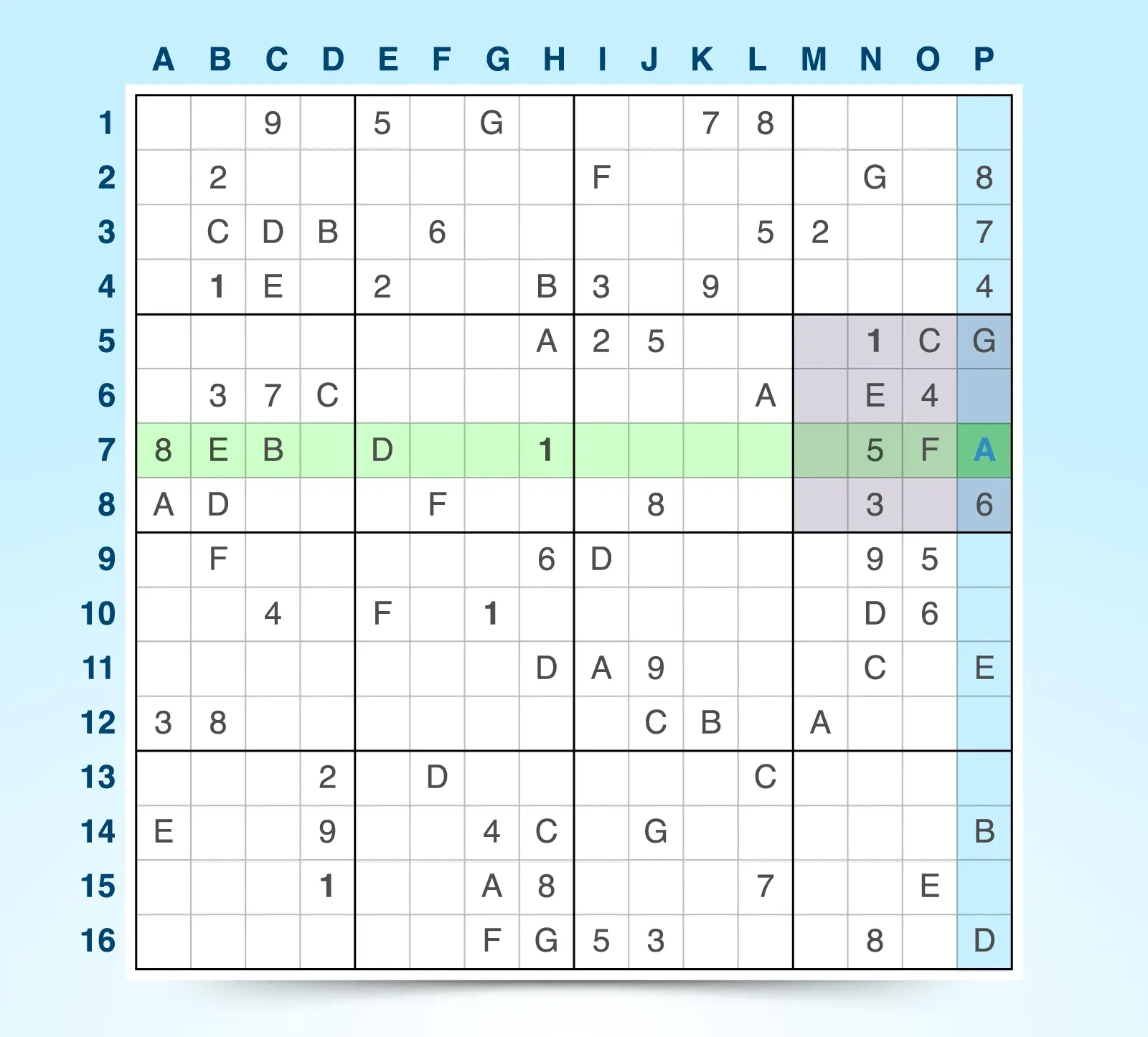 16X16 Sudoku - Play Online For Free | Sudokubliss throughout Free Printable 16x16 Sudoku Puzzles