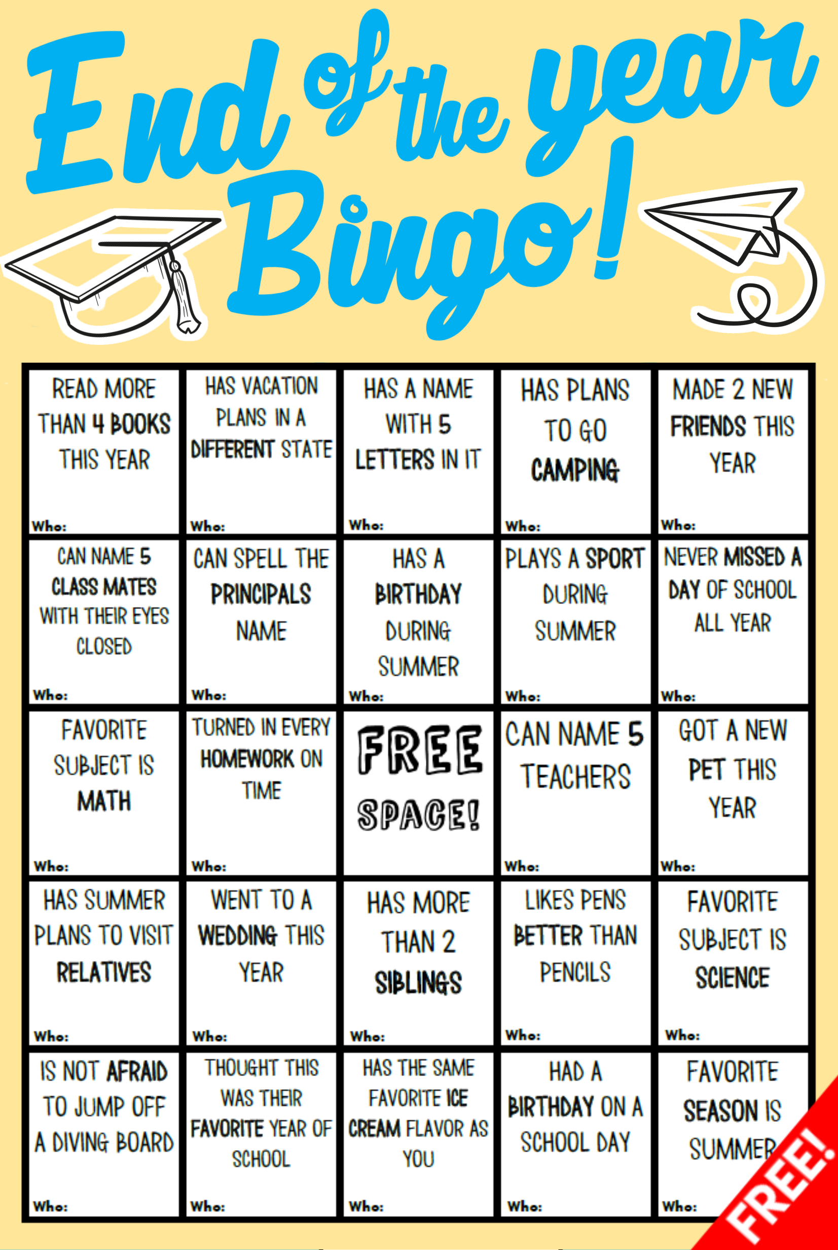20 Bingo Cards Ideas | Bingo Cards, Bingo, Bingo Printable throughout End of the Year Bingo Free Printable
