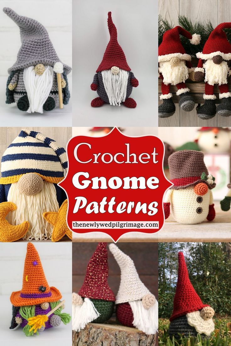 20 Free Crochet Gnome Patterns with regard to Printable Crochet Gnome Pattern Free