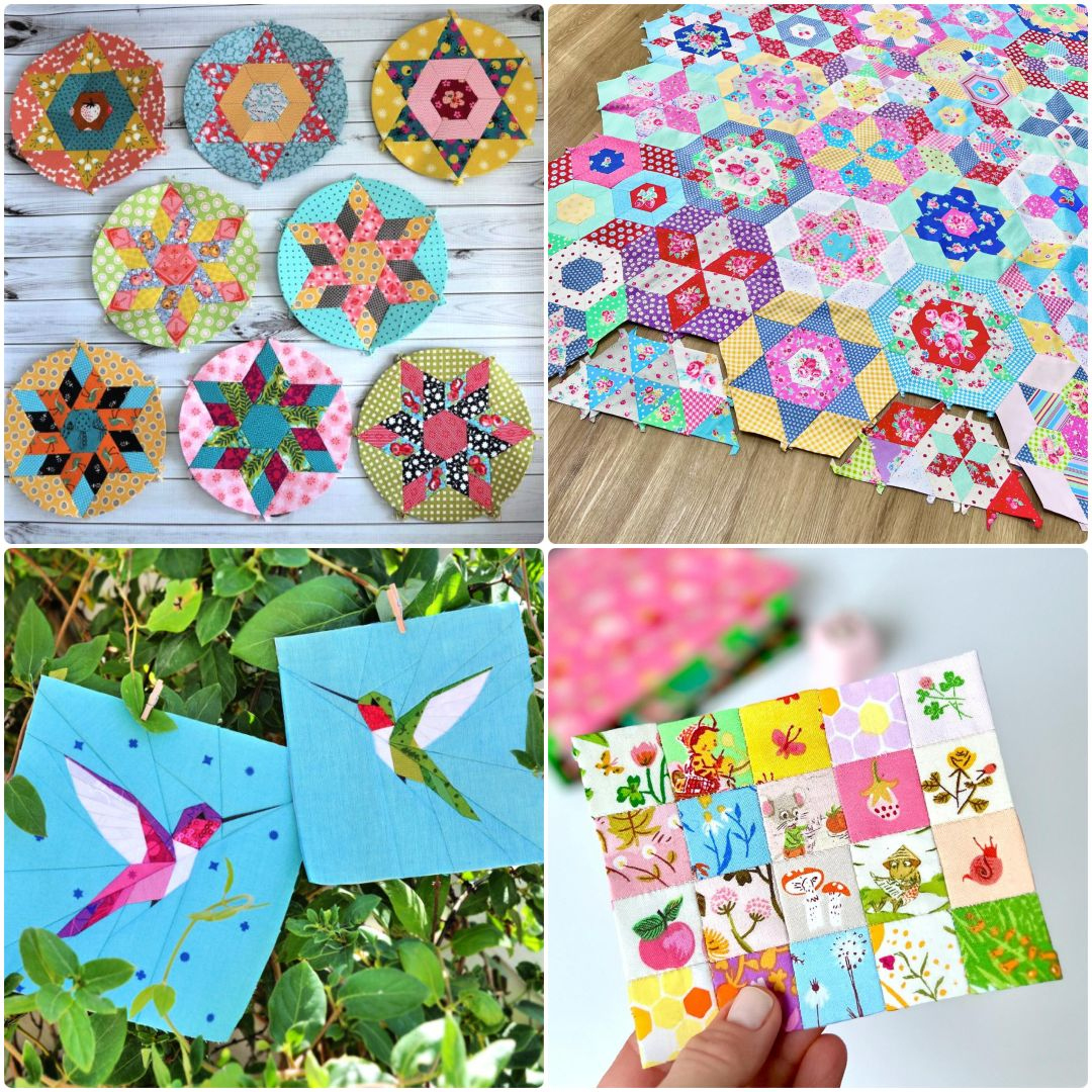 20 Free Paper Piecing Patterns (Epp And Fpp Patterns) - Sew Mama Sew intended for English Paper Piecing Patterns Free Printable