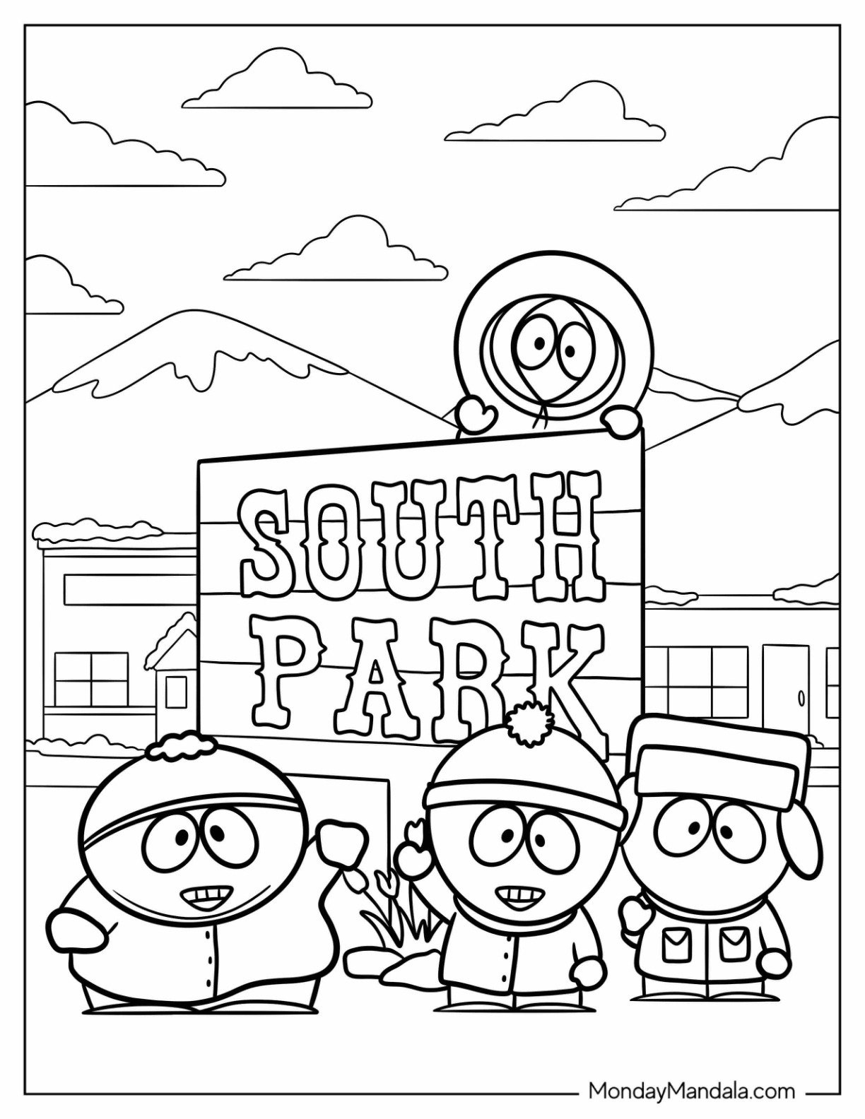 20 South Park Coloring Pages (Free Pdf Printables) in Kenny South Park Printable