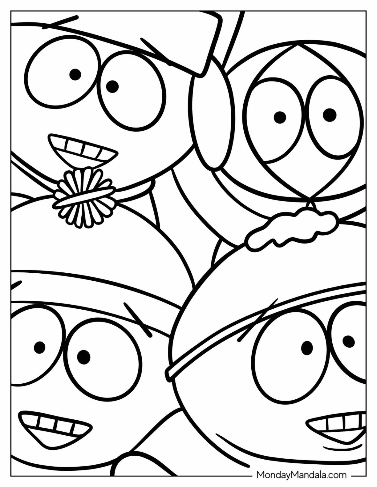 20 South Park Coloring Pages (Free Pdf Printables) with Kenny South Park Printable