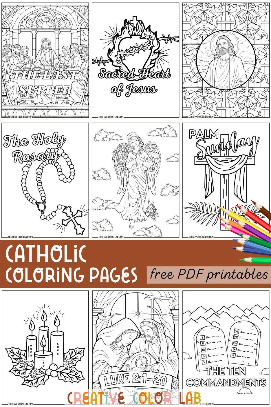 21 Catholic Coloring Page | Free Pdf Printables with Free Catholic Printable Worksheets