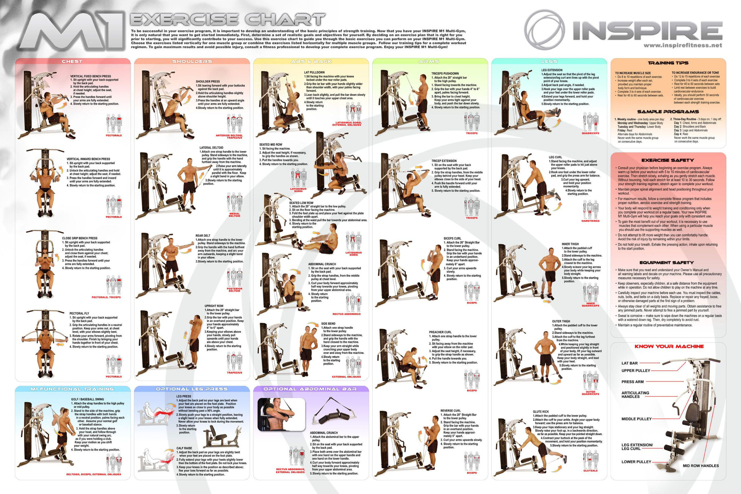 22 Exercise Chart Multi Gym Ideas | Multi Gym, Workout Routine for Printable Bowflex Workout Chart Free Download