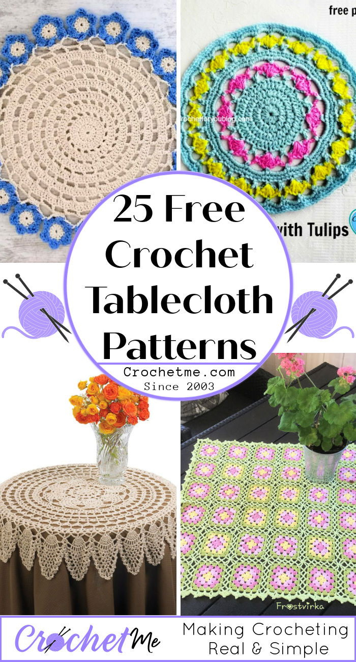25 Free Crochet Tablecloth Patterns - Crochet Me within Printable Crochet Round Tablecloth Pattern Free