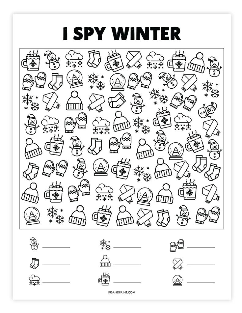 28 Free Printable I Spy Games - Pjs And Paint in Free Printable I Spy Games