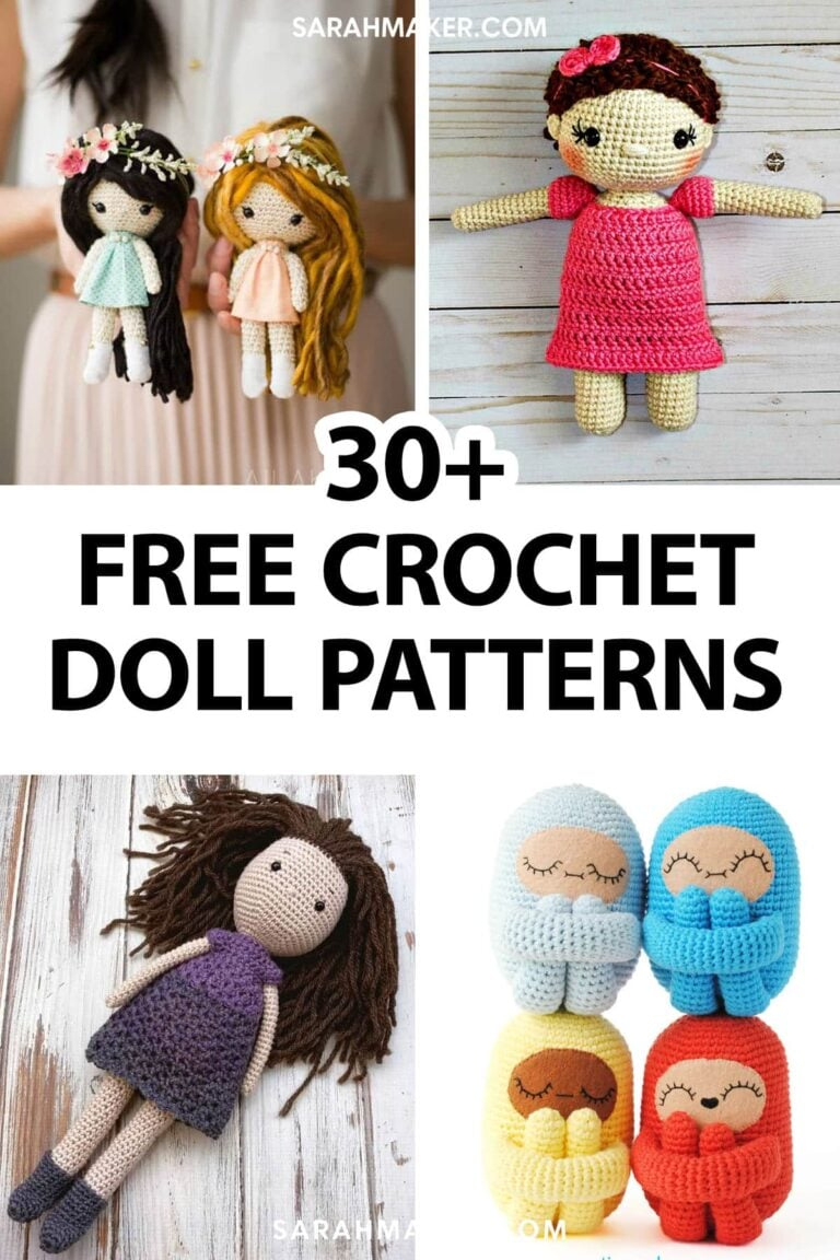 30 Free Crochet Doll Patterns - Sarah Maker regarding Free Printable Crochet Doll Patterns