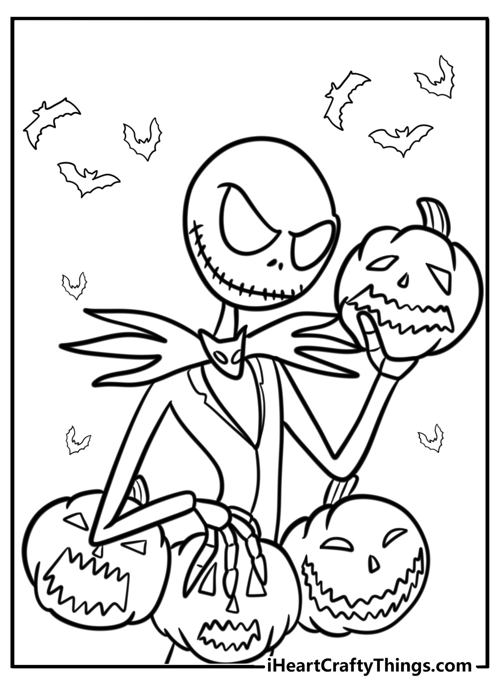 30 Nightmare Before Christmas Coloring Pages (100% Free To Print) inside Jack Skellington Printable Images