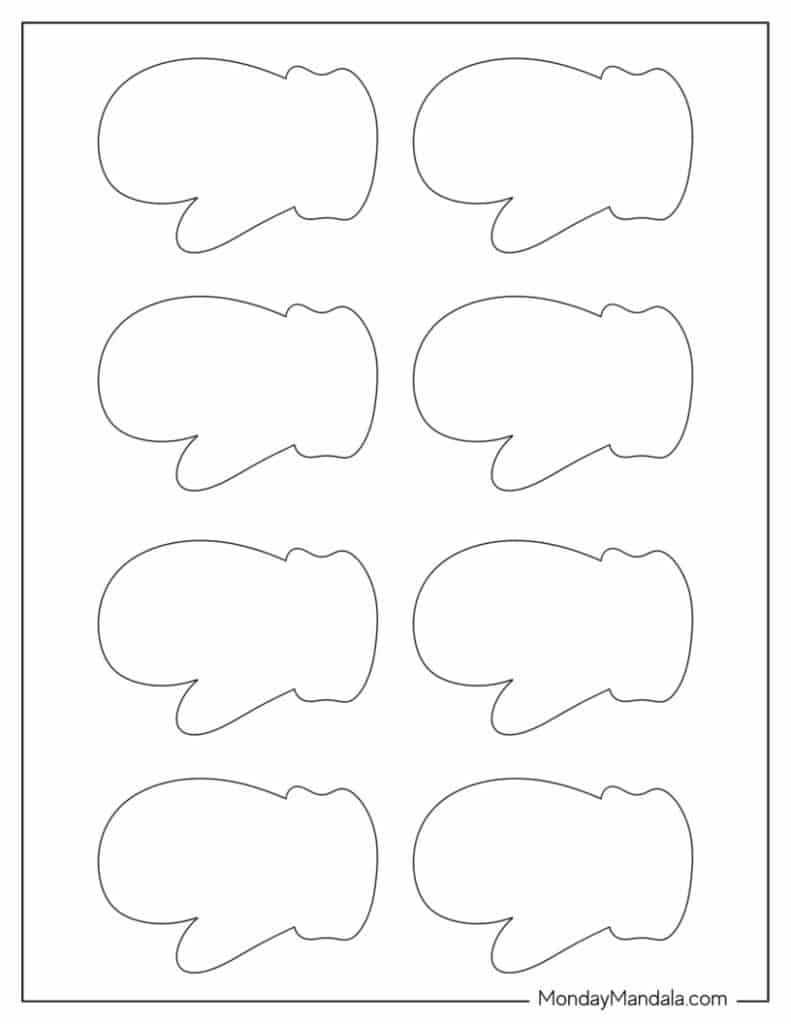 32 Mitten Templates (Free Pdf Printables) intended for Mitten Template Free Printable