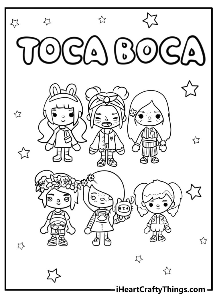 35 New Toca Boca Coloring Pages (100% Free To Print) with regard to Toca Boca Printables Free