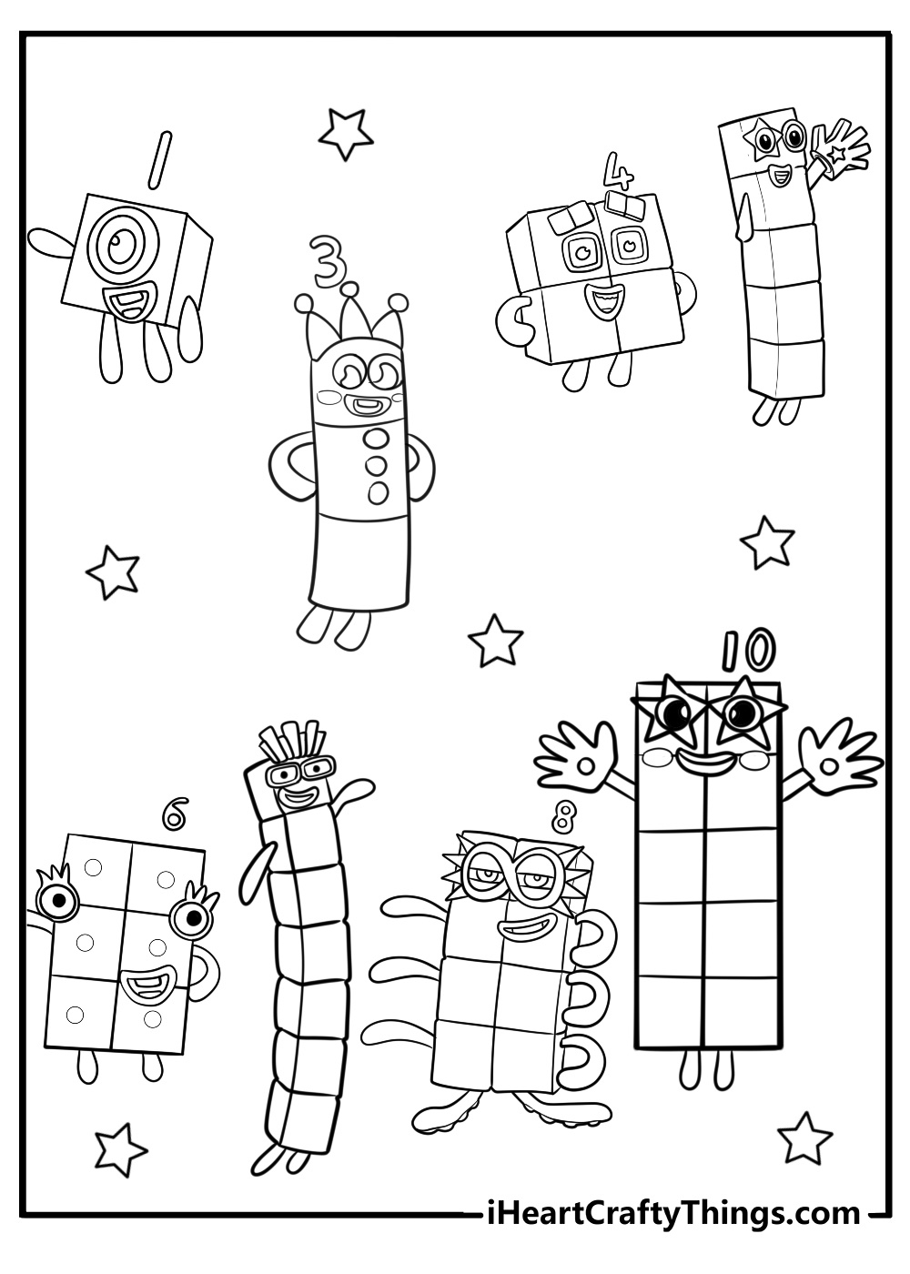 37 New Numberblocks Coloring Pages (100% Free To Print) with regard to Numberblocks Printables Free Download