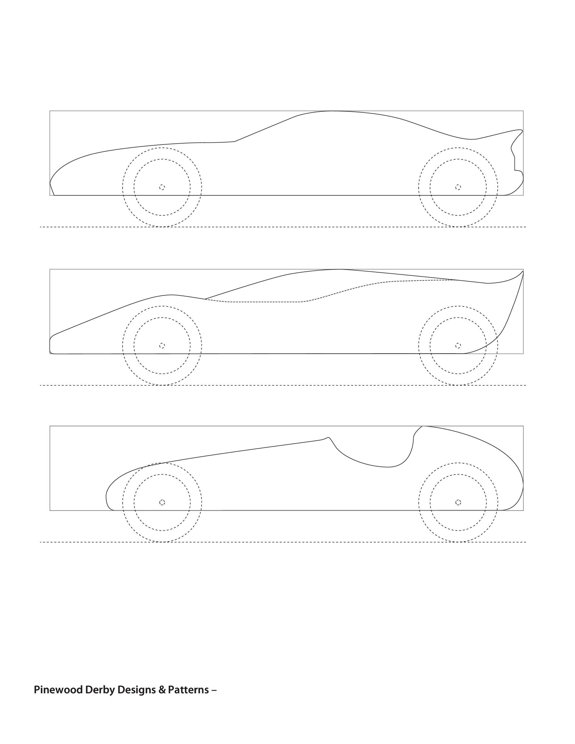 39 Awesome Pinewood Derby Car Designs &amp;amp; Templates ᐅ Templatelab with Free Printable Pinewood Derby Templates