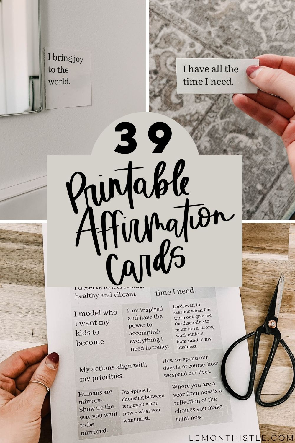 39 Free Printable Affirmations - Lemon Thistle throughout Free Printable Affirmations