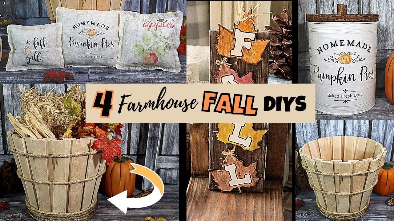 4 Gorgeous Fall 2020 Diys/Dollar Tree Fall Diy/Farmhouse Home Decor/Chic Cheap Diys/Hot Humble Pie for Hot Humble Pie Free Printables