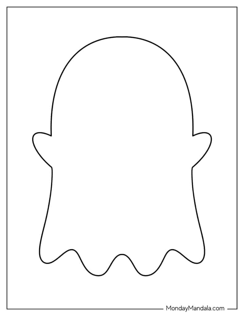48 Ghost Templates (Free Pdf Printables) for Ghost Template Free Printable