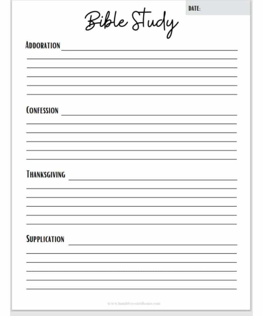 5 Free Printable Bible Study Worksheets For Christian Women! in Free Printable Ladies Bible Study Lessons