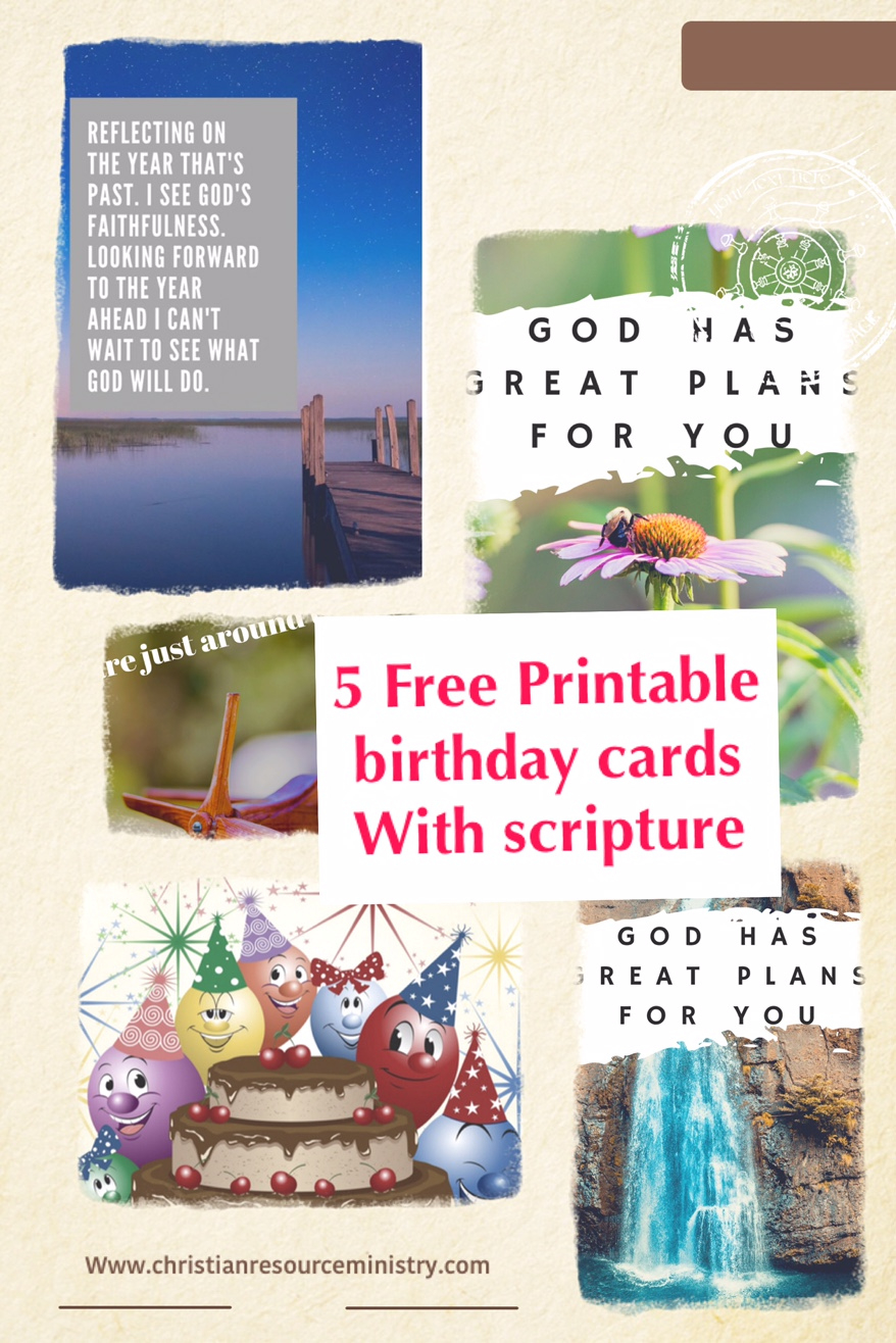 5 Free Printable Christian Birthday Cards – Christian Resource in Free Printable Christian Cards