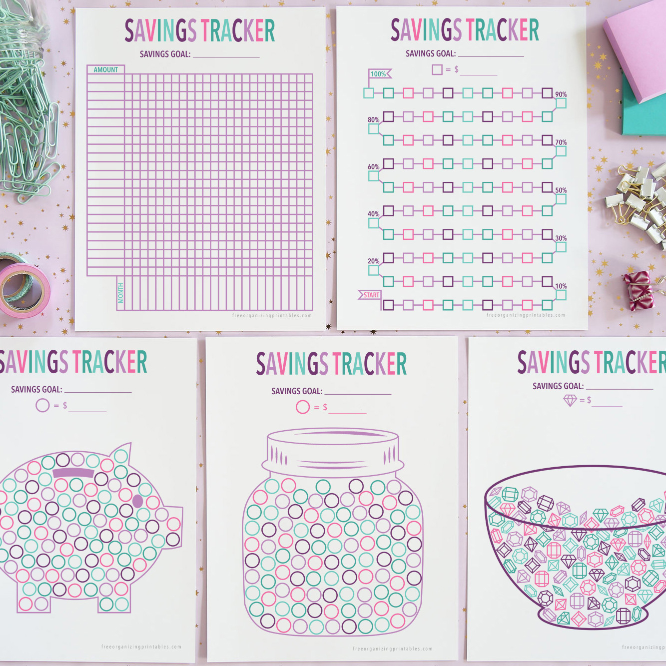 5+ Free Printable Savings Tracker Pages intended for Savings Tracker Printable Free