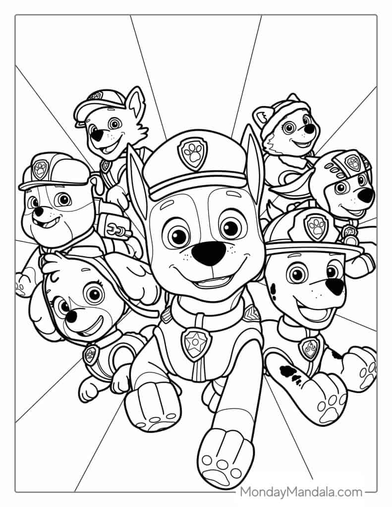 58 Paw Patrol Coloring Pages (Free Pdf Printables) throughout Paw Patrol Free Printables