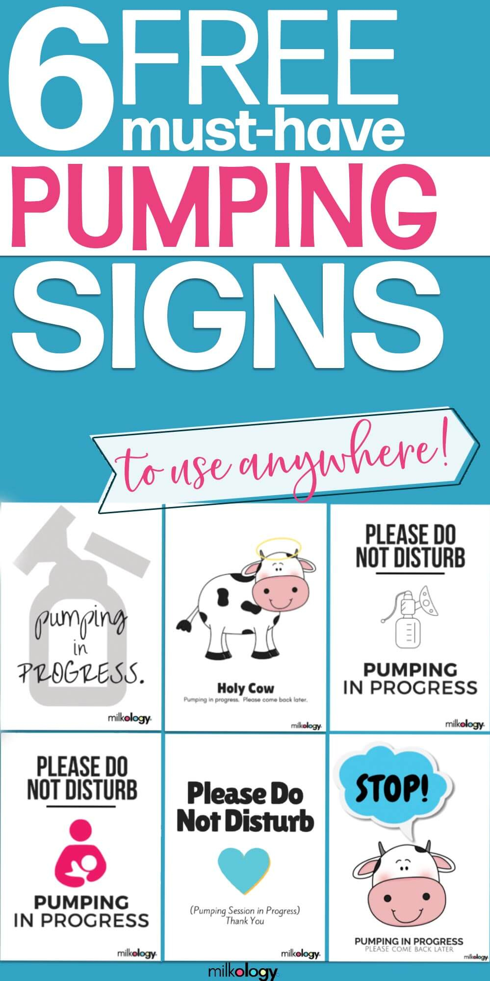 6 Free Pumping In Progress Signs! — Milkology® intended for Pumping in Progress Sign Printable