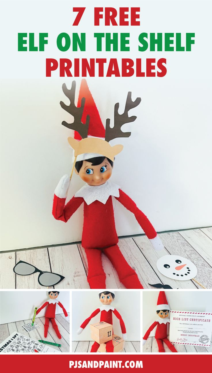 7 Days Of Free Printable Elf Props pertaining to Elf On The Shelf Printable Props Free