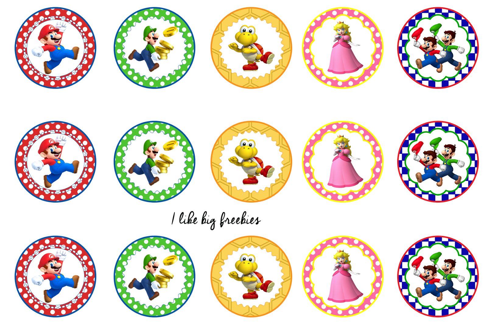 7 Superhero Ideas | Mario Birthday Party, Mario Crafts, Super throughout Super Mario Cupcake Toppers Free Printables