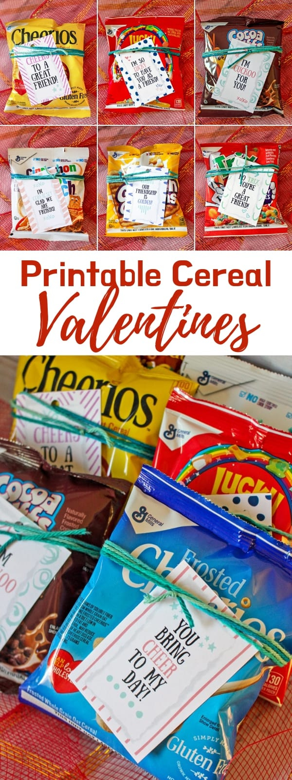 8 Different Cereal Valentines With Free Printable Gift Tags regarding Cereal Valentine Free Printable
