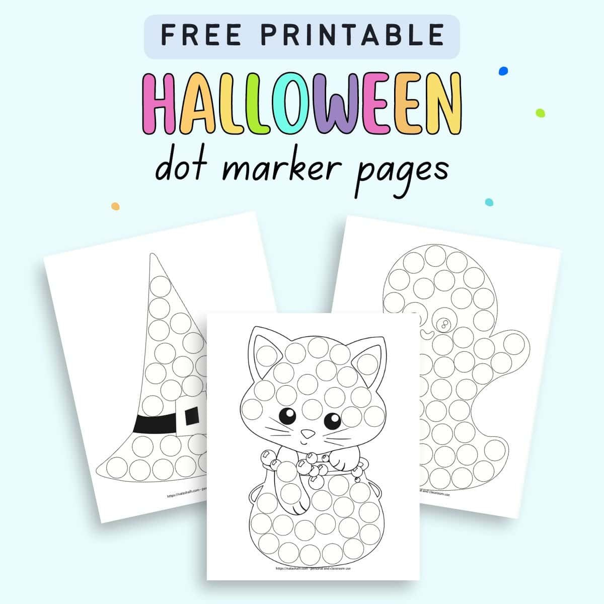 9 Free Halloween Dot Marker Printables: No-Prep Fun For Tots regarding Do a Dot Halloween Printables