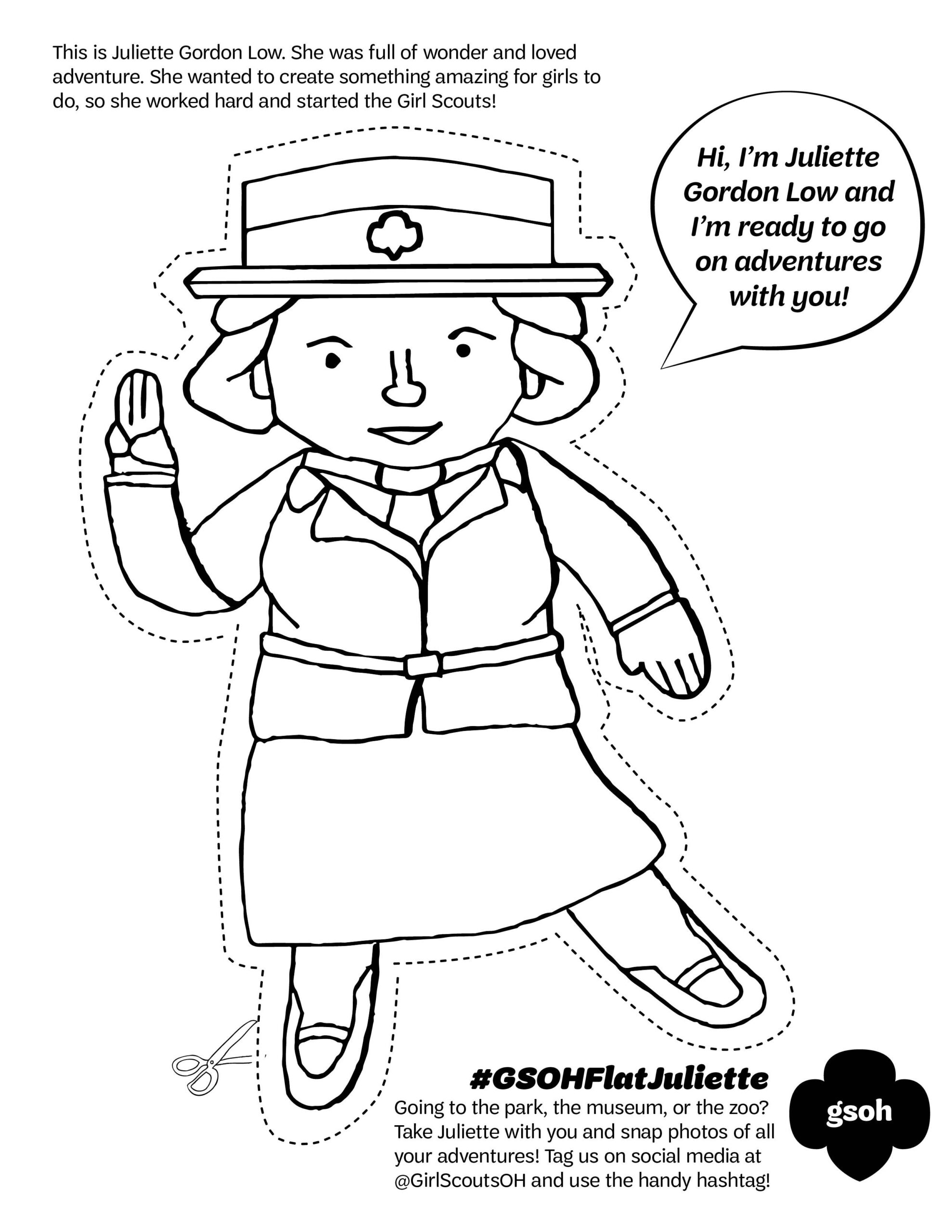 9 Juliette Gordon Low Ideas | Girl Scout Activities, Brownie Girl for Juliette Gordon Low Printable