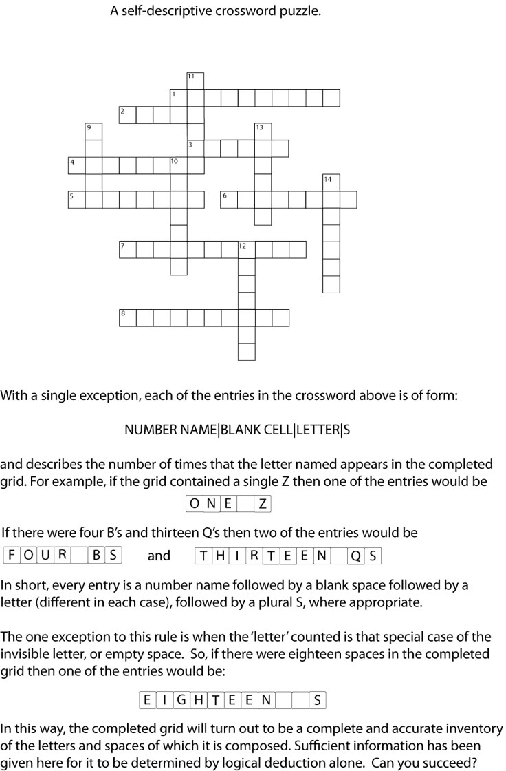 A Clueless Crossword - Futility Closet with regard to Clueless Crossword Puzzles Printable
