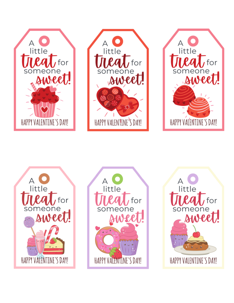 A Little Treat For Someone Sweet Free Printable Valentine Gift inside Just A Little Treat For Someone Sweet Free Printable