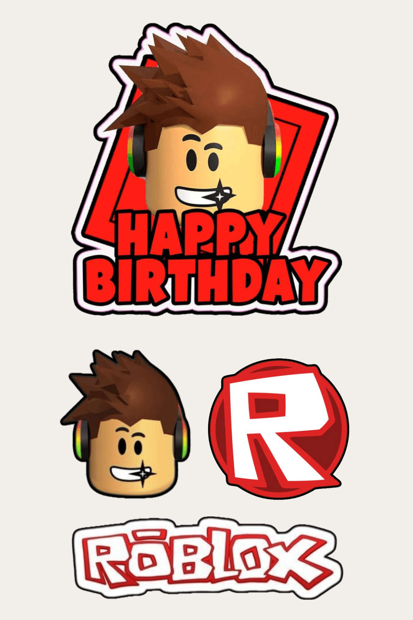 A4 Size-Ready-To-Print -Cake Toppersjelynlaurden32 - Raket.ph with regard to Downloadable Roblox Cake Topper Printable