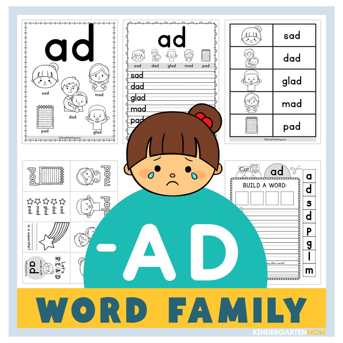 Ad Word Family Worksheets - Kindergarten Mom in Free Word Family Printables
