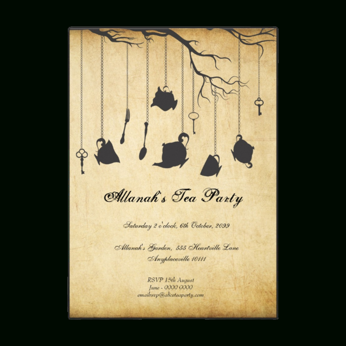 Alice In Wonderland Party Diy Ideas &amp;amp; Free Printables - Hubpages for Templates Free Printable Free Downloadable Alice in Wonderland Invitations