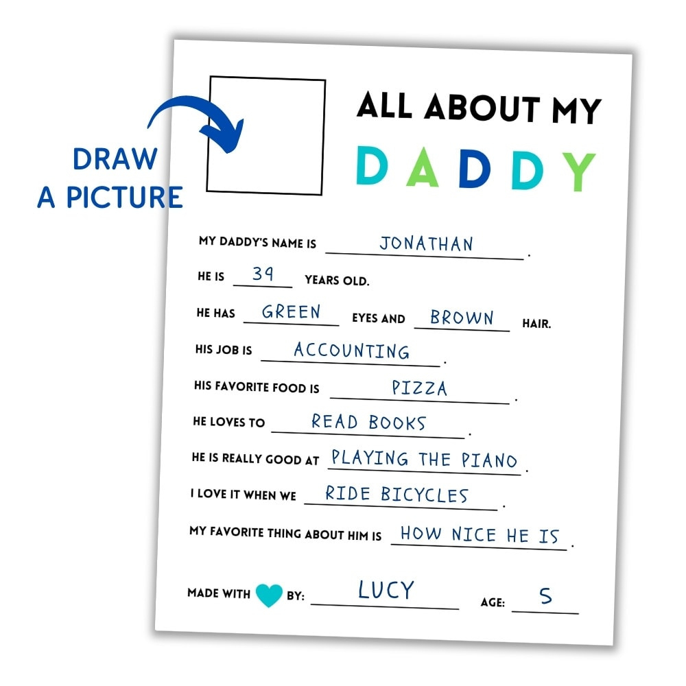 All About My Daddy, Grandpa &amp;amp; Stepdad: Free Printable Father&amp;#039;S Day in Free Printable Grandpa Questionnaire
