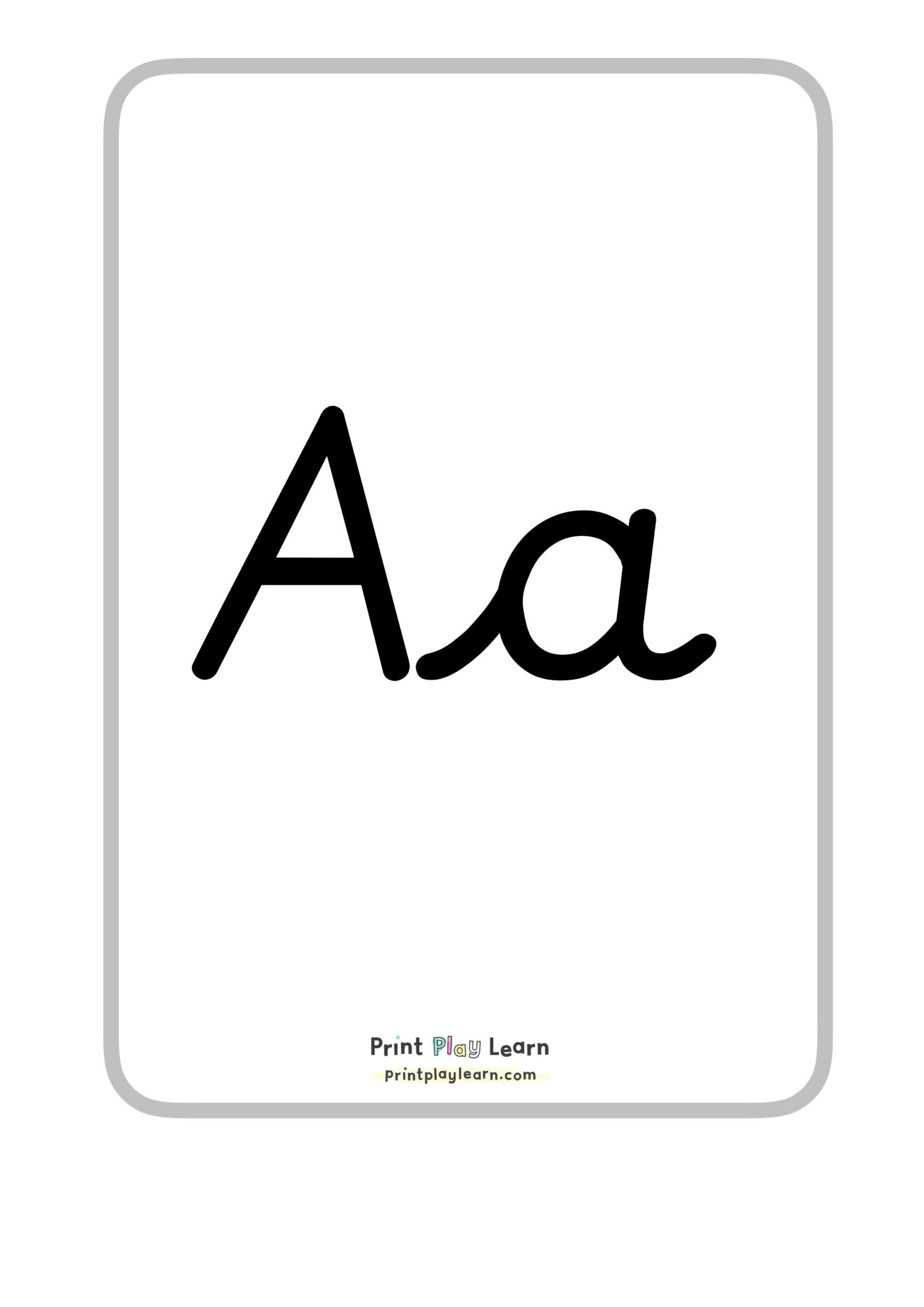 Alphabet A4 Posters Upper And Lower Case Cursive Font - Printable in Printable Cursive Letters For Classroom Display