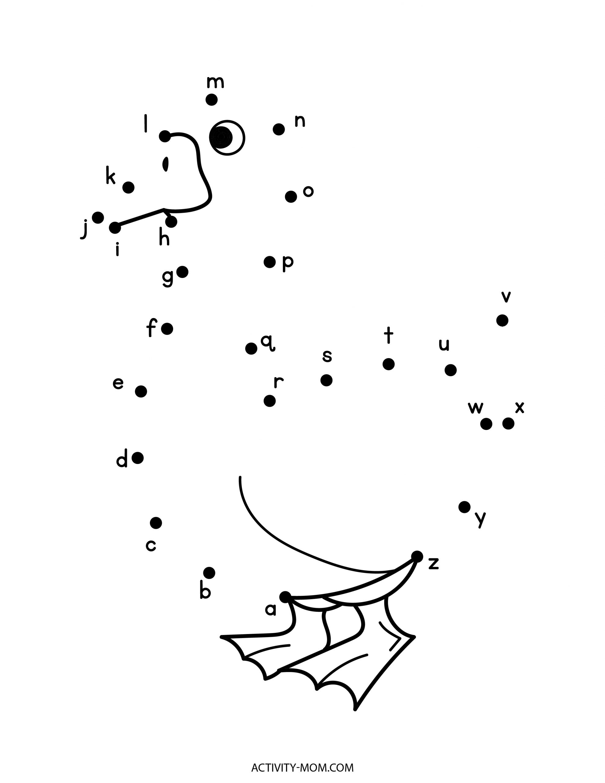 Alphabet Dot To Dot Worksheets (Free Printable) - The Activity Mom with regard to Free Alphabet Dot To Dot Printables